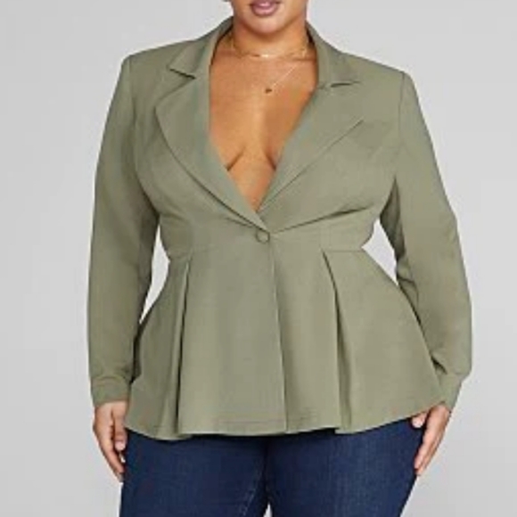 Desire Cutout Waist Blazer - Picture 3 of 3